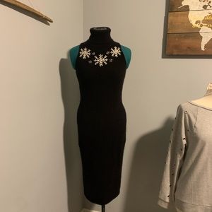 EUC BodyCon soft warm black dress